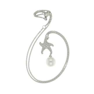 Mikimoto White South Sea Pearl Starfish Pendant
