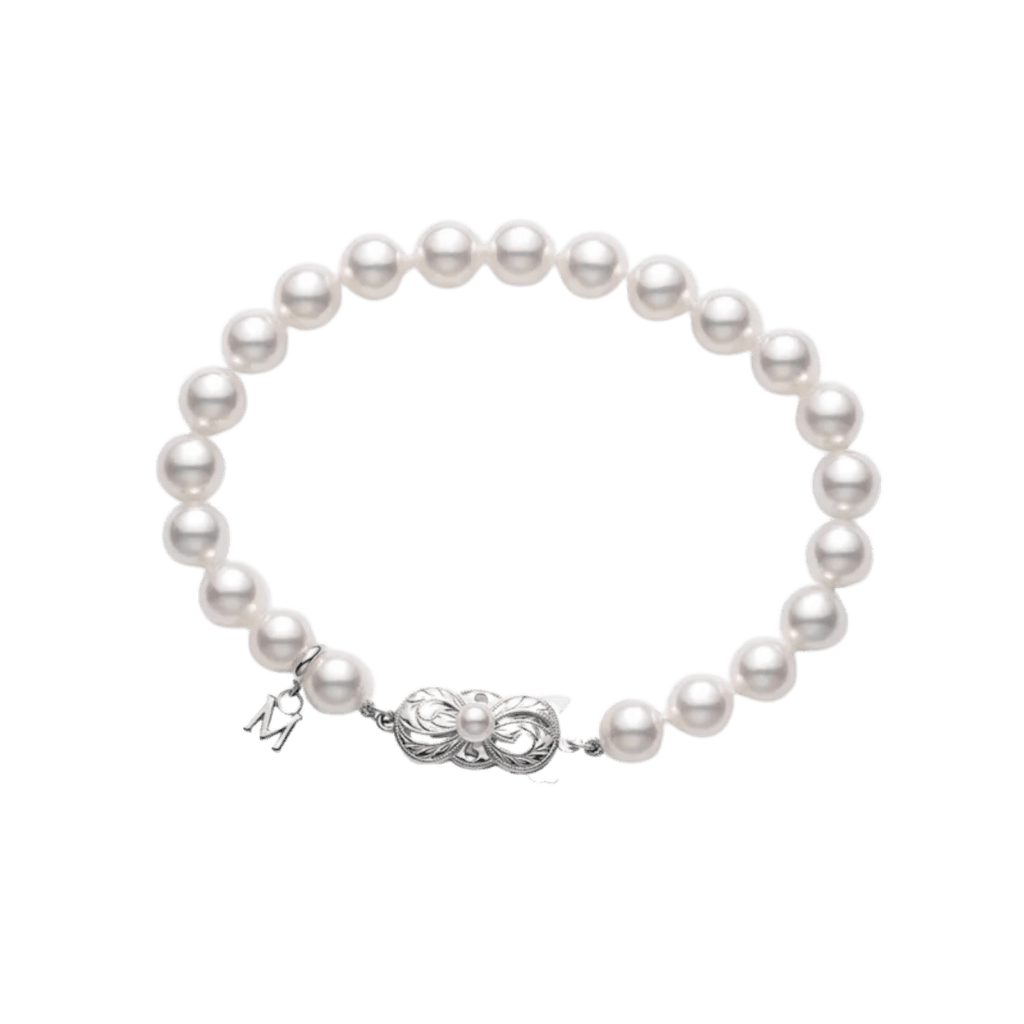 Mikimoto Akoya Cultured Pearl Bracelet - White Gold Clasp