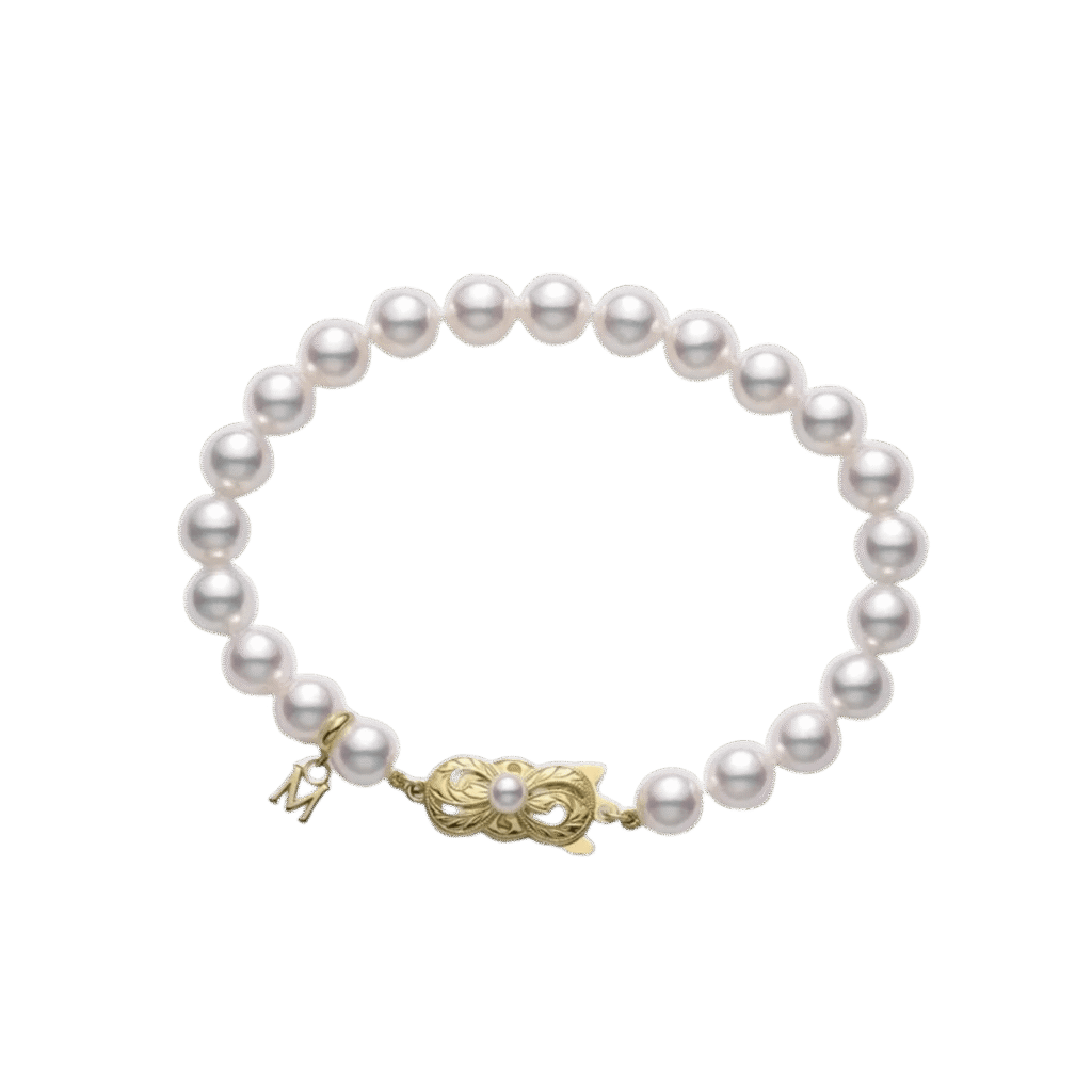 Mikimoto Akoya Strand Bracelet in 18k Yellow Gold