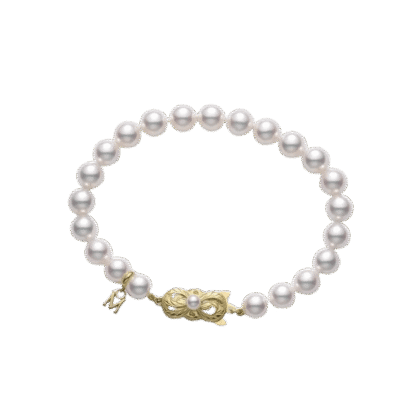 Mikimoto Akoya Strand Bracelet in 18k Yellow Gold