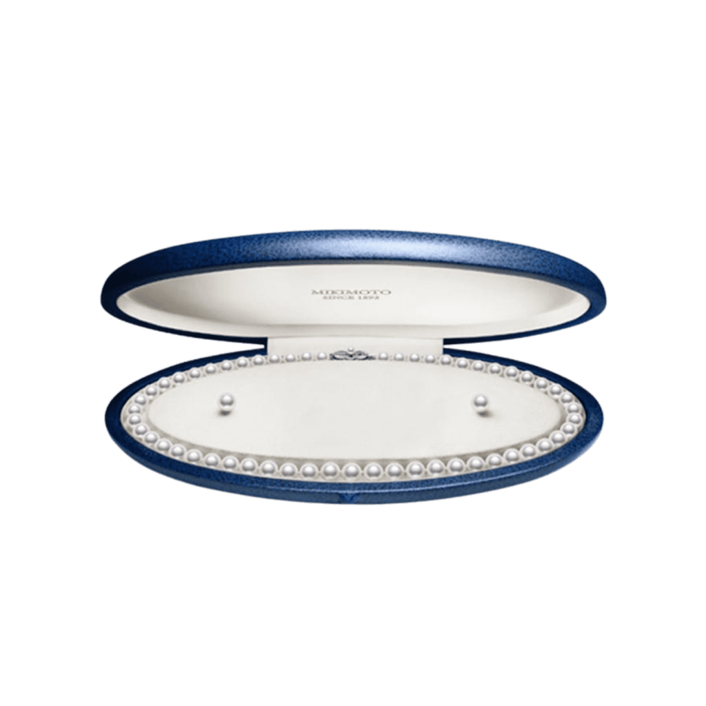 Akoya Cultured Pearl Two-Piece Set in 18K White Gold