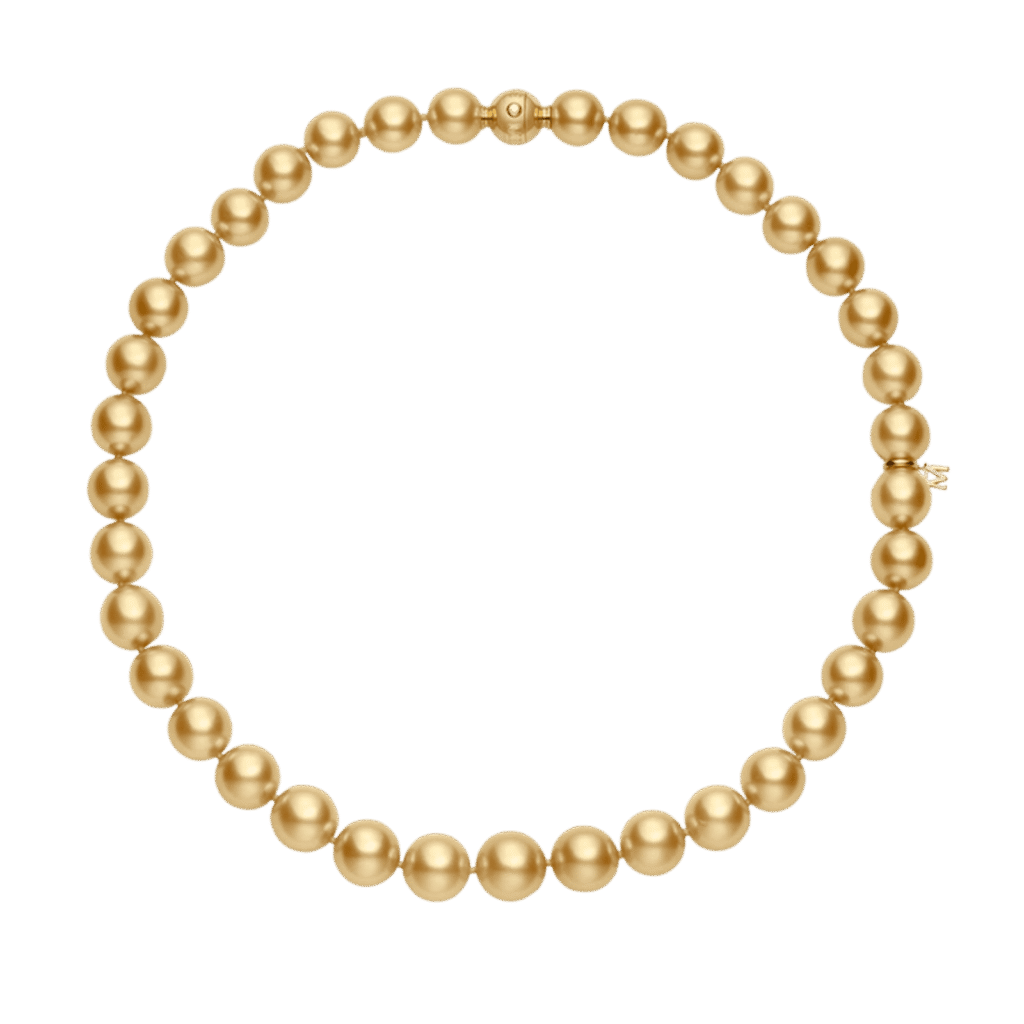 Mikimoto Golden South Sea Cultured Pearl Necklace