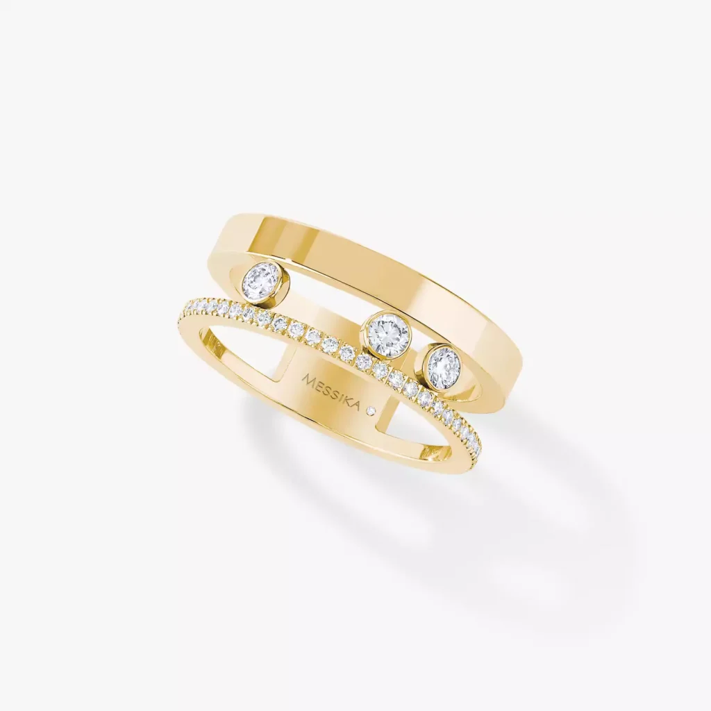Messika Move Romane Yellow Gold & Diamond Ring