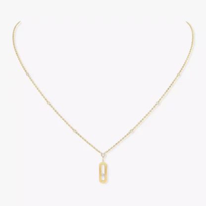 Messika Move Uno Long Yellow Gold Diamond Necklace