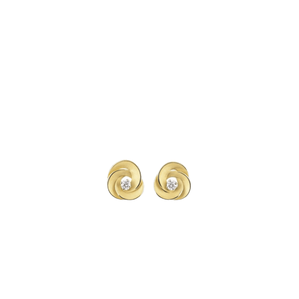 Desert Rose Earrings in 18k Yellow Gold