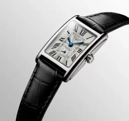 DolceVita Quartz, Stainless Steel, Silver "flinqué" Dial, Strap Watch - side view