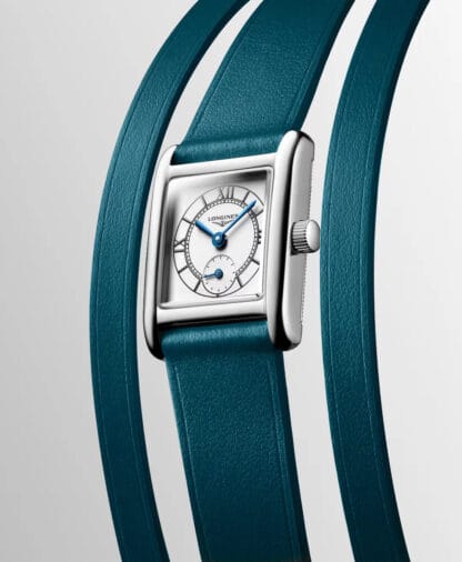 Longine MINI DOLCEVITA,21.50 X 29.00 mm, Green strap