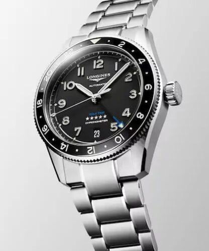 Longines Spirit Zulu Time with stainless steel bracelet