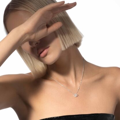 Messika Lucky Eye White Gold Diamond Necklace