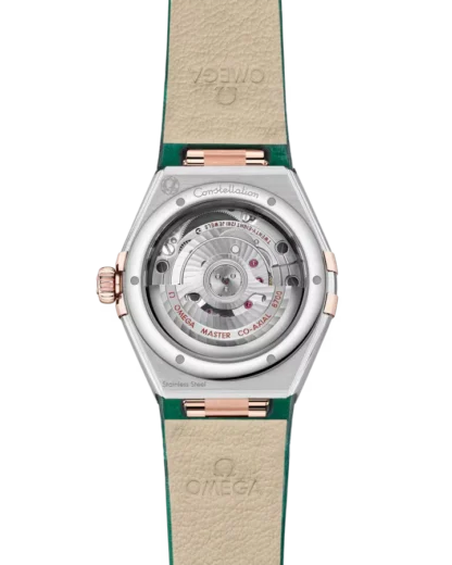 back view - Constellation Co-Axial Watch 29mm, Green, 18K Sedna Gold