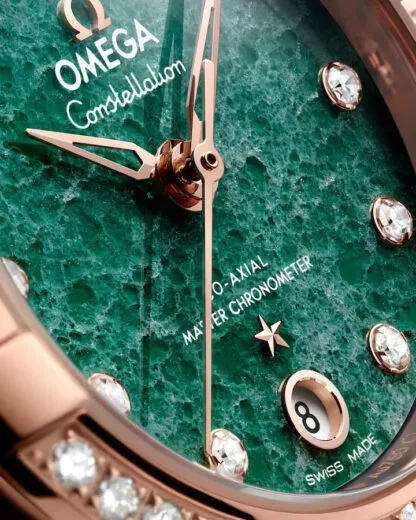 CLOSER LOOK Constellation 29 mm, Sedna™ gold on leather strap