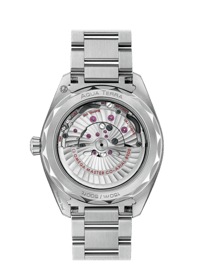 back view -seamaster Aqua Terra Watch 41mm, Green Dial