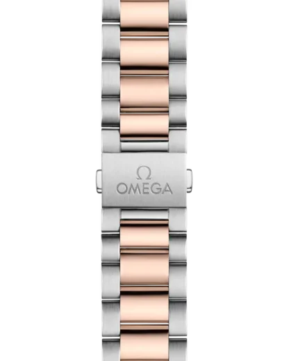 Seamaster Aqua Terra 41 mm, steel - Sedna™ gold on rubber strap - strap view