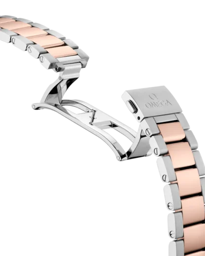 Seamaster Aqua Terra 41 mm, steel - Sedna™ gold on rubber strap open strap