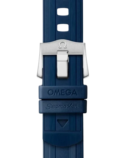 strap - Seamaster Diver 300M 44 mm, steel - yellow gold on blue rubber strap