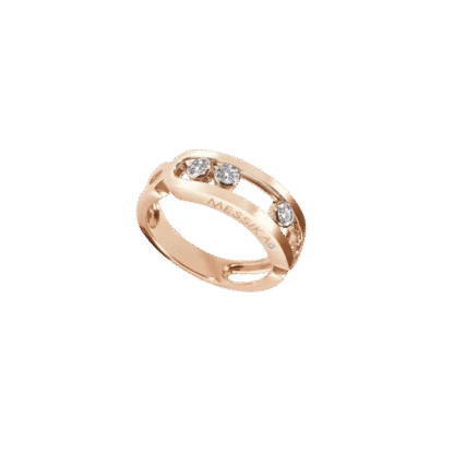 Messika Move Classique Pink Gold Diamond Ring