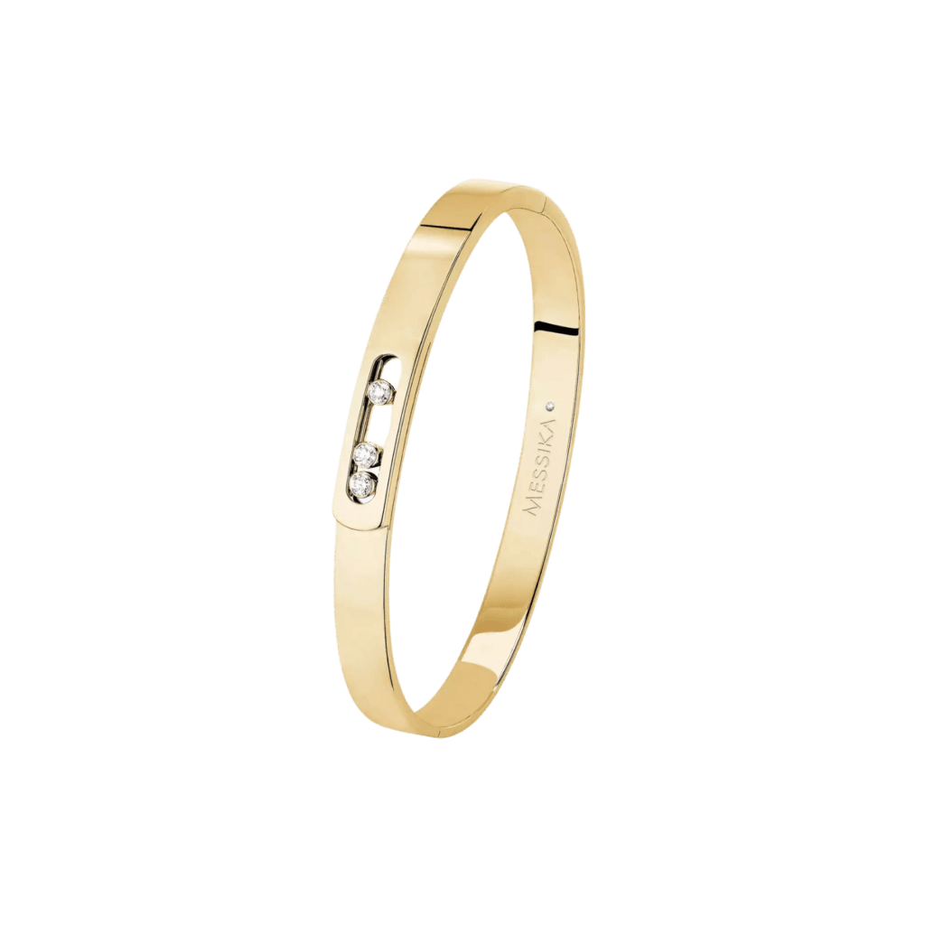 Messika Move Noa Bangle Yellow Gold Diamond Bracelet