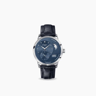 Glashutte PanoMaticLunar 40mm, Stainless Steel, Blue Dial