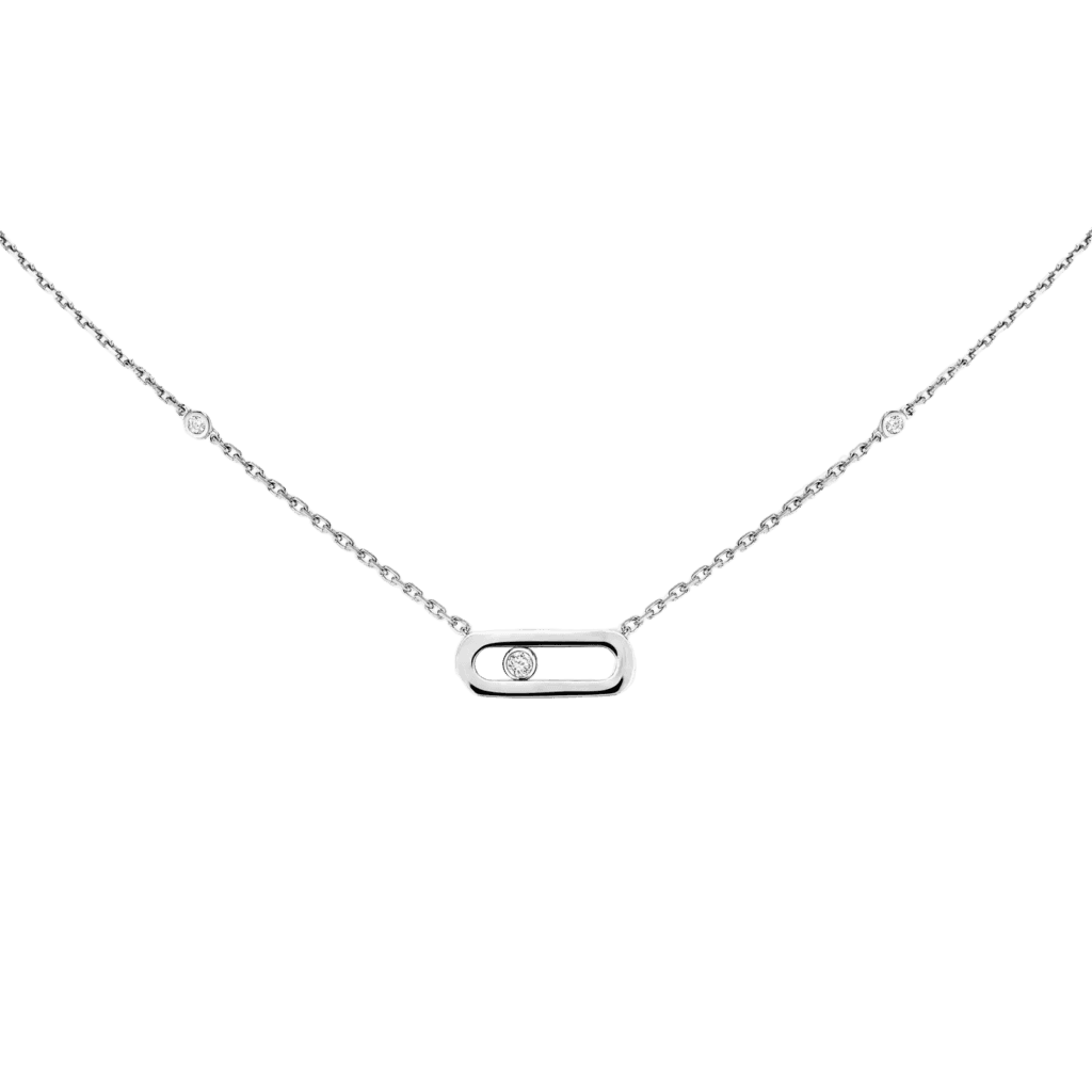 Messika Move Uno White Gold Necklace