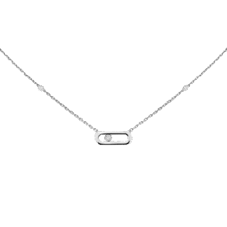 Messika Move Uno White Gold Necklace
