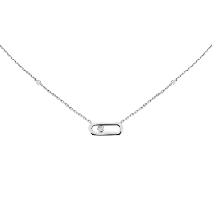 Messika Move Uno White Gold Necklace
