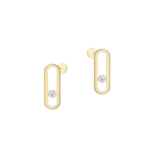 Messika Move Uno Yellow Gold Earrings