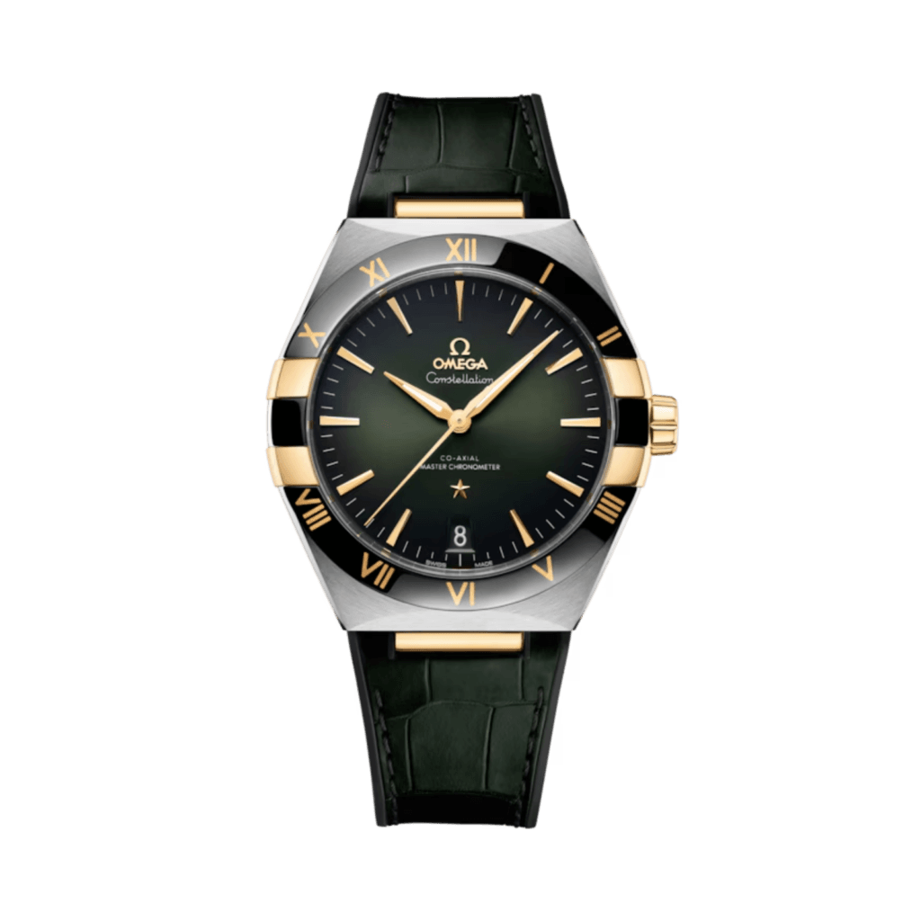 OMEGA Constellation 41 mm, steel - yellow gold on leather strap