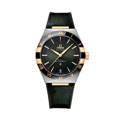 OMEGA Constellation 41 mm, steel - yellow gold on leather strap
