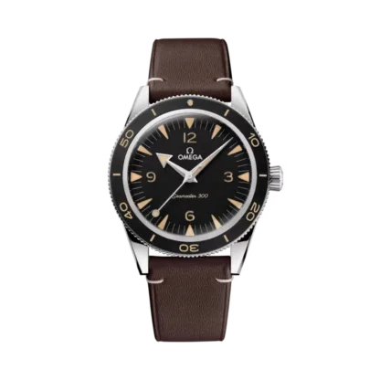 omega Seamaster 300 41 mm, steel on leather strap