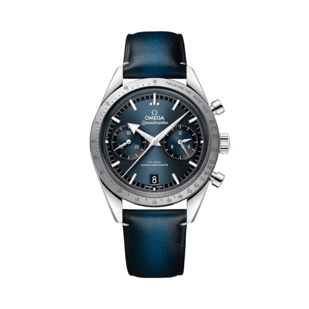 Omega Speedmaster '57, 40.5 mm, steel on leather strap