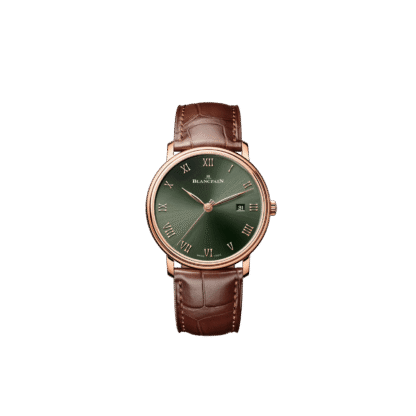 Blancpain Villeret Extraplate 40mm Watch, Sunburst Green Dial
