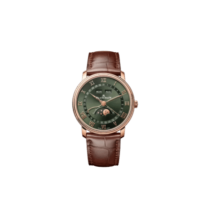 Blancpain Villeret Quantième Complet 40mm Watch, Green Dial