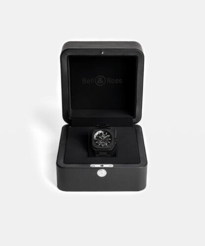 Box of the BR-05 Skeleton Black Lum Ceramic, 41mm