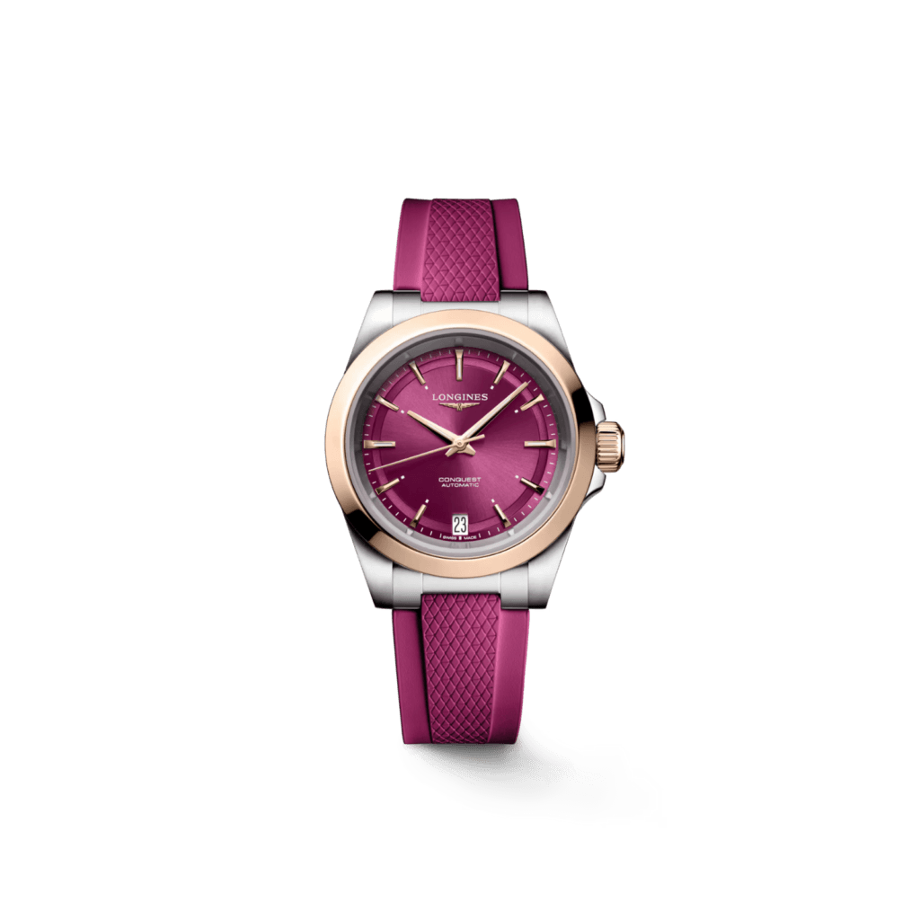 Longines Conquest 34mm, Purple Dial and Strap