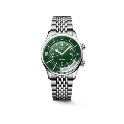 Longines Legend Diver 39mm, Stainless Steel, Green Lacquered Polished