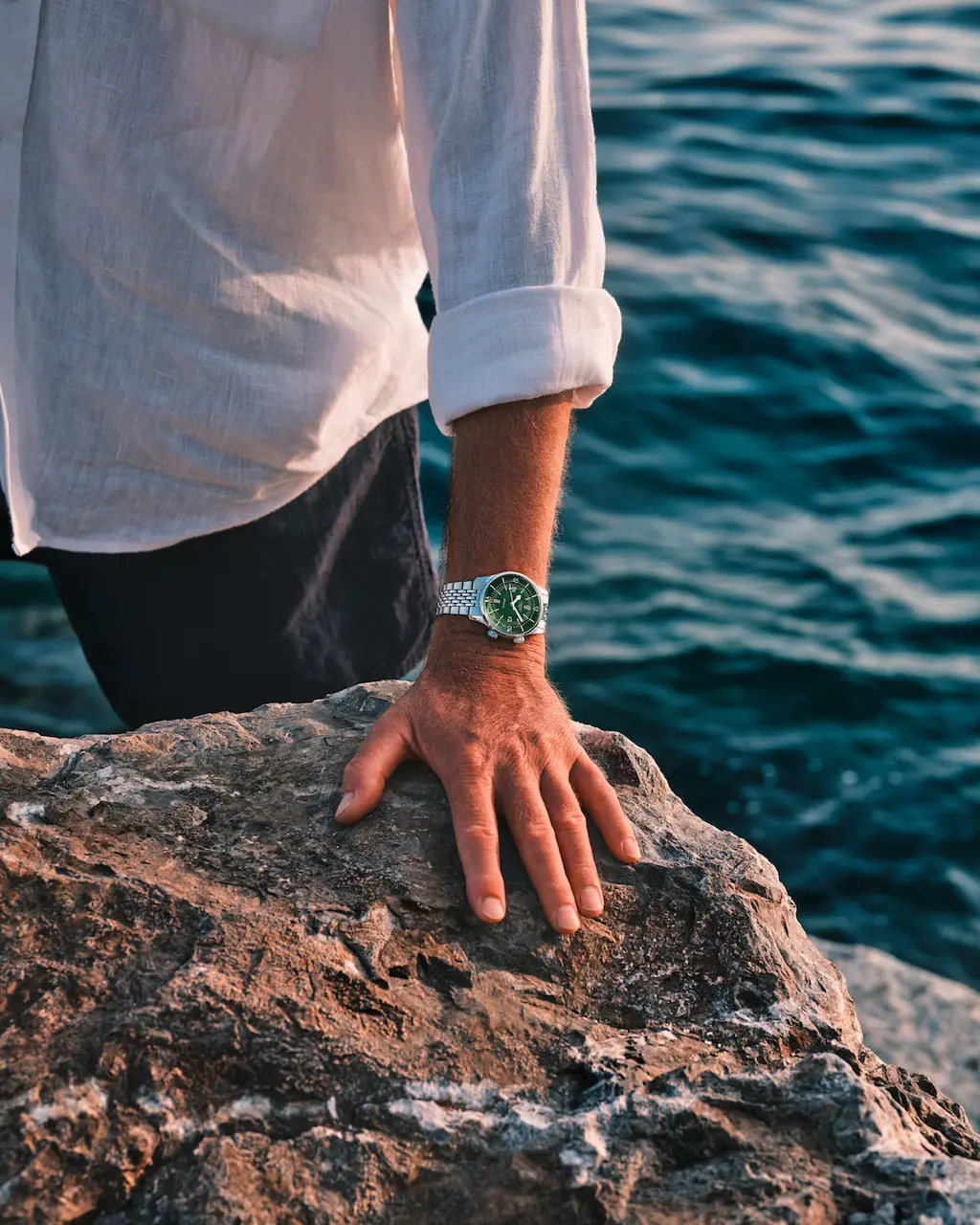 Longines Legend Diver 39mm, Stainless Steel, Green Lacquered Polished Dial - Image 8