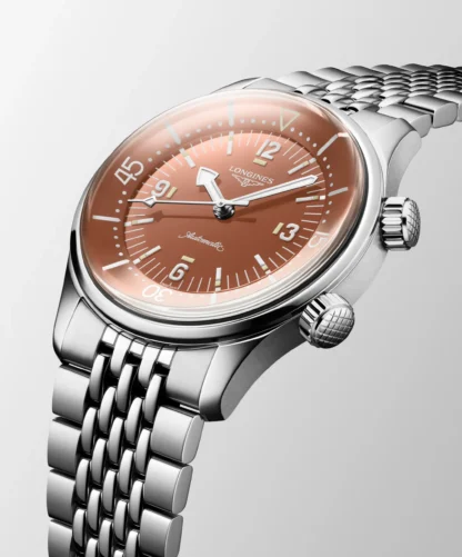 Legend Diver 39mm, Stainless Steel, Terracota Dial