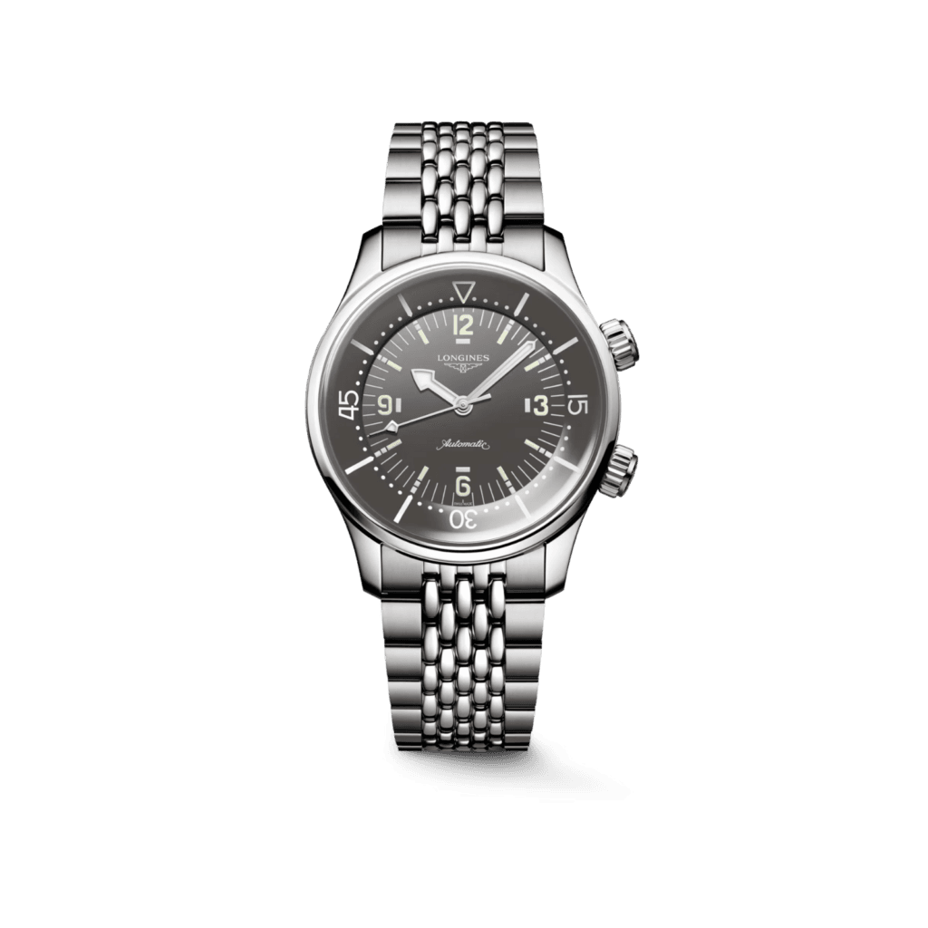 Longines Legend Diver 39mm, Stainless Steel, Grey Dial