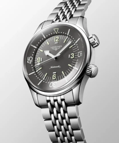 Legend Diver 39mm, Stainless Steel, Grey Dial