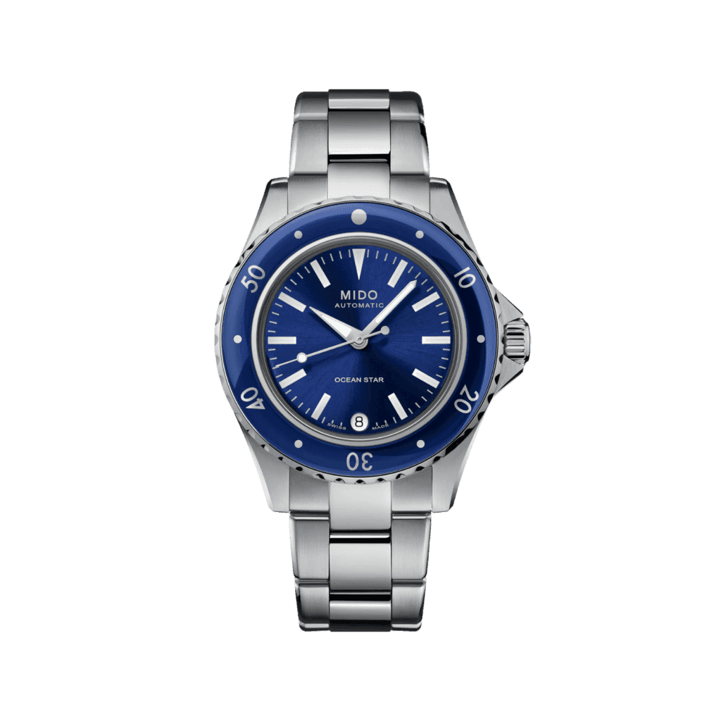 Ocean Star 36.5mm, stainless steel & blue dial