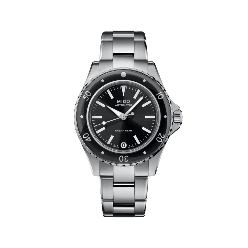 Ocean Star 36.5mm, stainless steel & black dial
