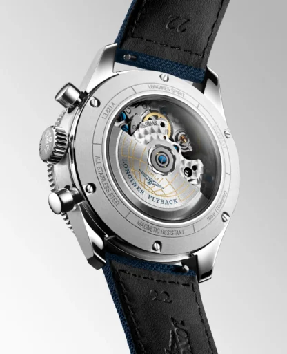 back view Spirit Flyback 42mm, Stainless Steel, Sunray Blue Dial