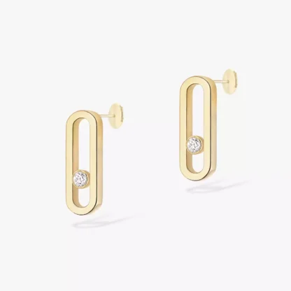 Move Uno Yellow Gold Earrings