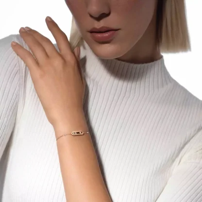 Messika Baby Move Rose Gold Diamond Bracelet
