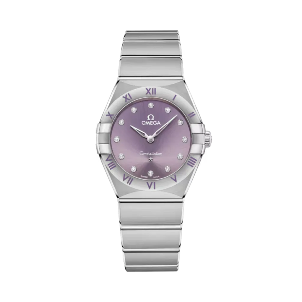 Omega Constellation Quartz 28 mm, Purple Dial