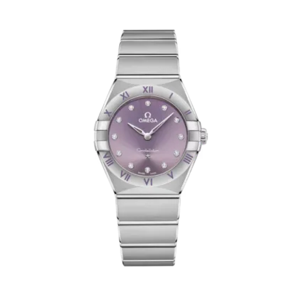 Omega Constellation Quartz 28 mm, Purple Dial