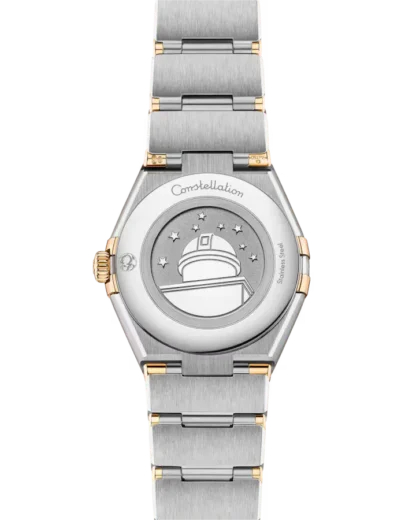 Back case OMEGA Constellation 28 mm, 18K yellow gold on steel