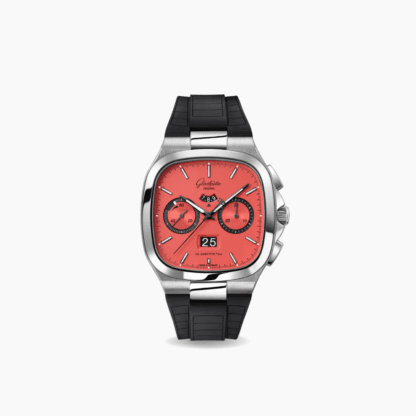 Glashütte Seventies Chronograph Panorama Date Watermelon dial watch.