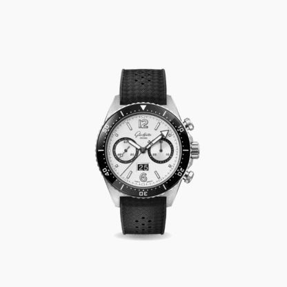 Glashutte SeaQ Chronograph 43.2mm Watch, silver dial
