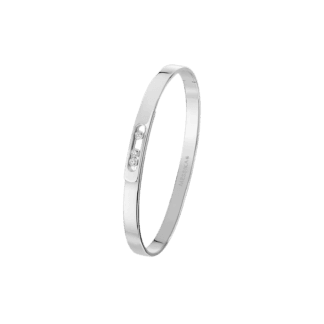 Messika Move Noa White Gold & Diamond Bangle Bracelet